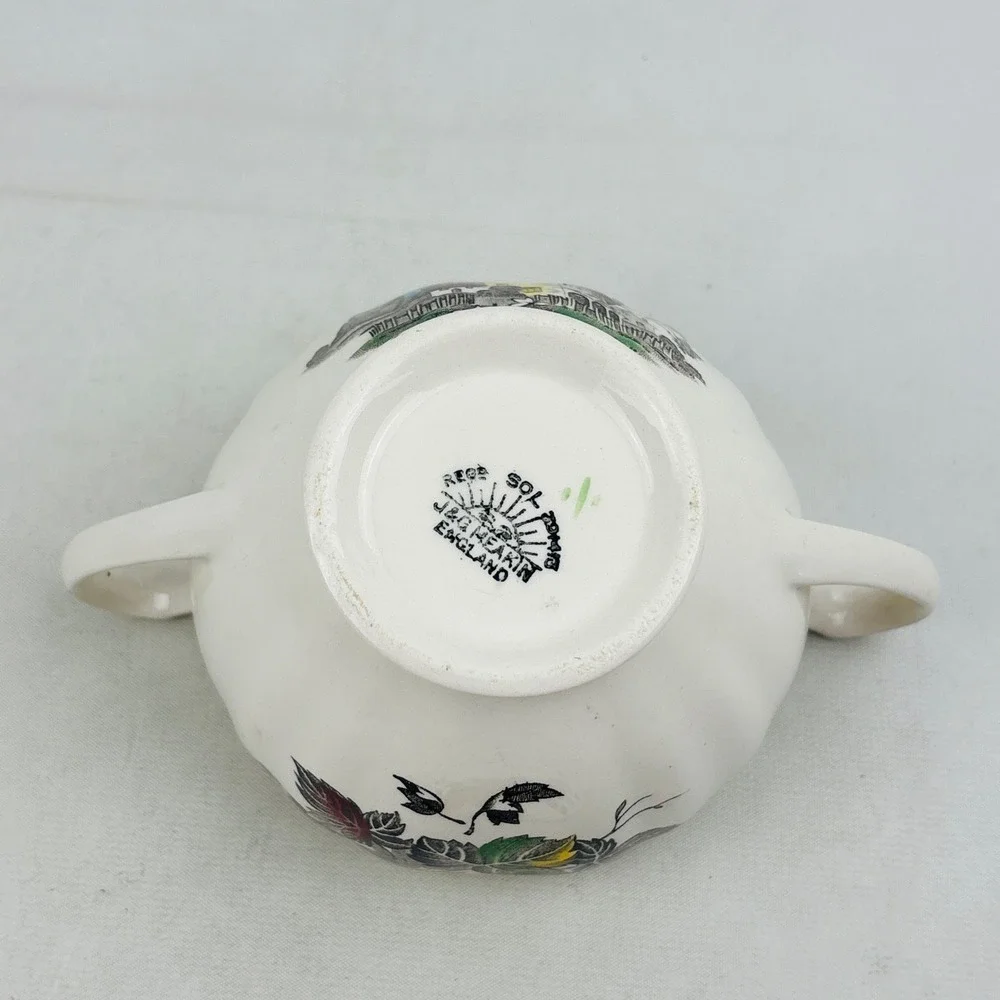 J&G Meakin Welcome Home Sugar Bowl with Lid England English Staffordshire